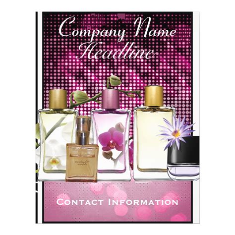 perfume flyer template.